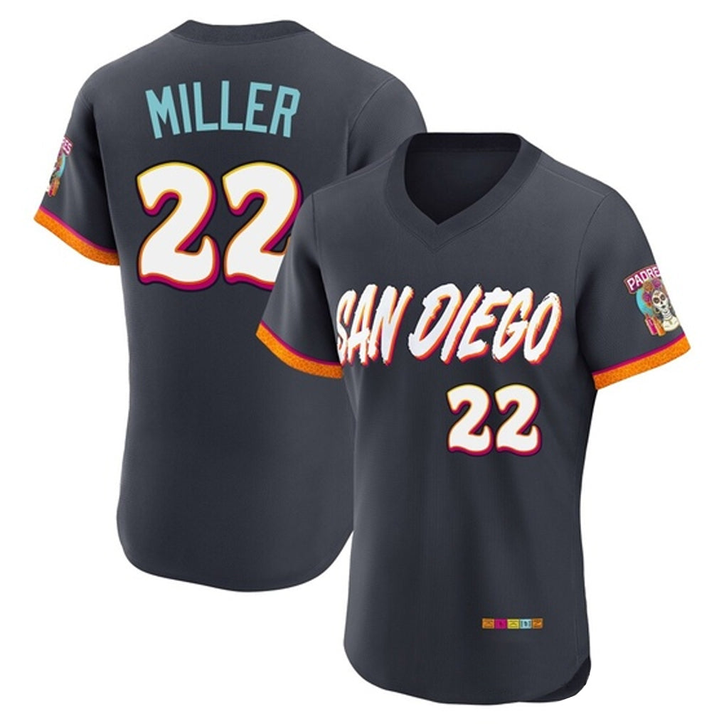 Blackjersey S.Diego Padres #22 Mason Miller Player Obsidian 2026 City Connect Home Limited Elite T-shirt Stitched Jerseys
