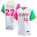 Blackjersey S.Diego Padres #22 Mason Miller Player White City Connect Home Limited Stitched Jerseys