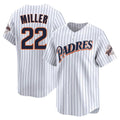 Blackjersey S.Diego Padres #22 Mason Miller Player White Cooperstown Collection Limited Home Stitched Jerseys