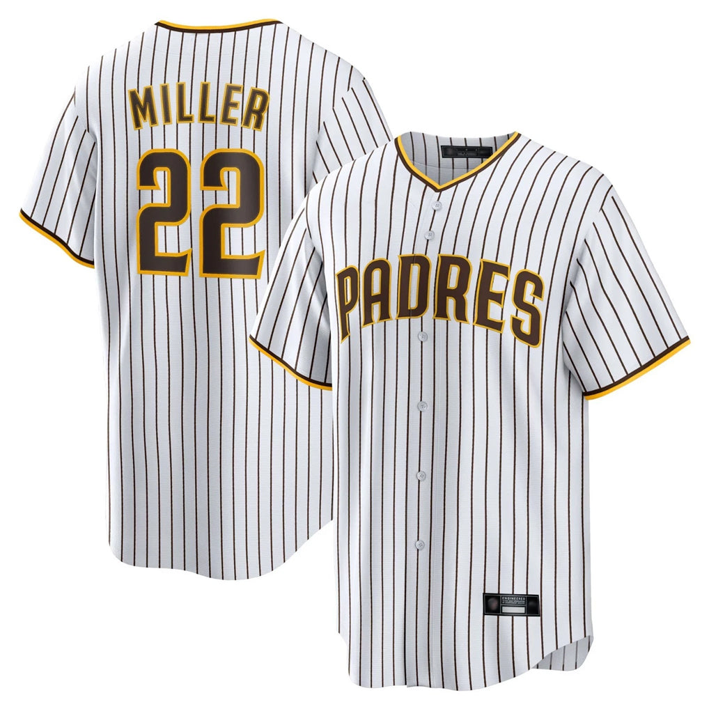 Blackjersey S.Diego Padres #22 Mason Miller Player White Home Limited Game Stitched Jerseys