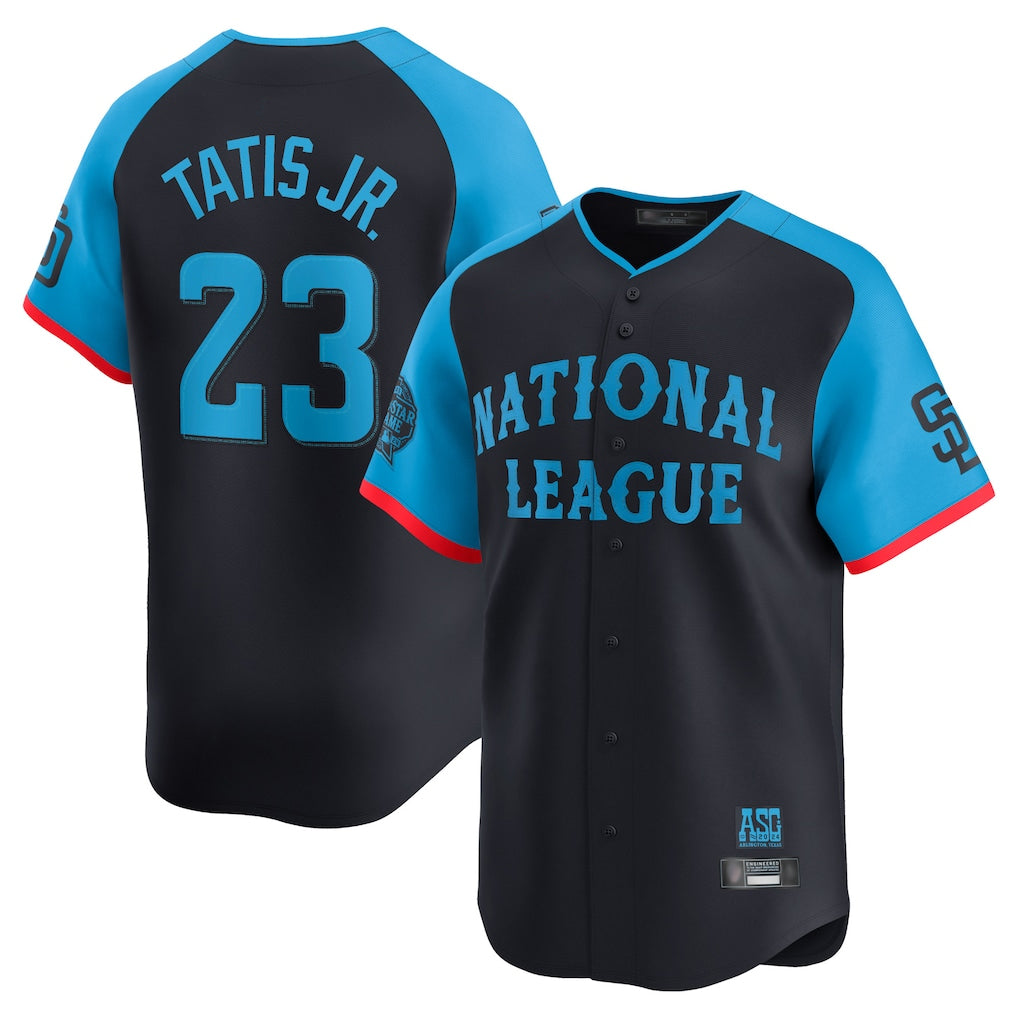 Blackjersey S.Diego Padres #23 Fernando Tatis Jr Player Navy National League All-Star Game Limited Stitched Jerseys