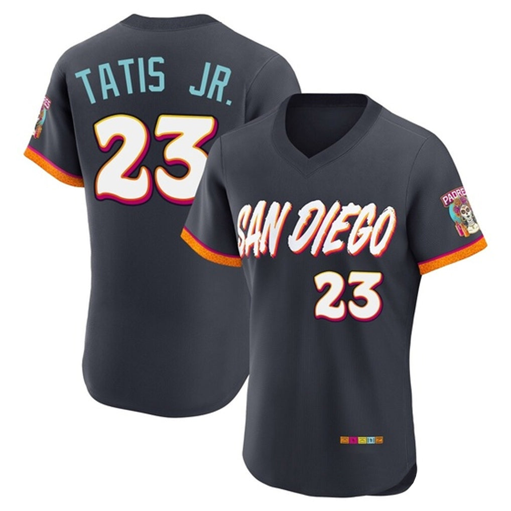Blackjersey S.Diego Padres #23 Fernando Tatis Jr Player Obsidian 2026 City Connect Home Elite T-shirt Stitched Jerseys