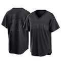 Blackjersey S.Diego Padres #27 Nick Pivetta Player Black Pitch Fashion Game T-shirt Stitched Jerseys