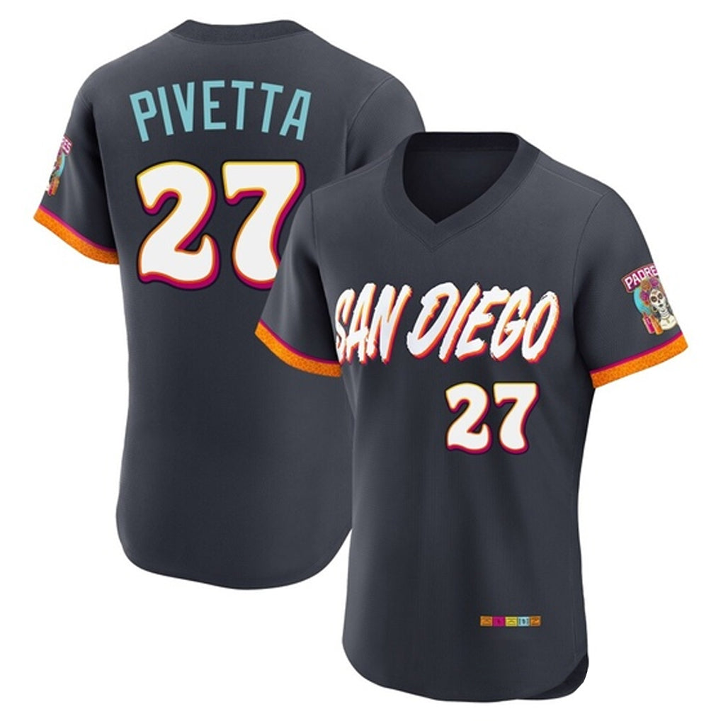 Blackjersey S.Diego Padres #27 Nick Pivetta Player Obsidian 2026 City Connect Home Limited Elite T-shirt Stitched Jerseys