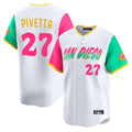 Blackjersey S.Diego Padres #27 Nick Pivetta Player White City Connect Home Limited Stitched Jerseys