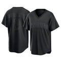 Blackjersey S.Diego Padres #2 Xander Bogaerts Player Black Pitch Fashion Game T-shirt Stitched Jerseys