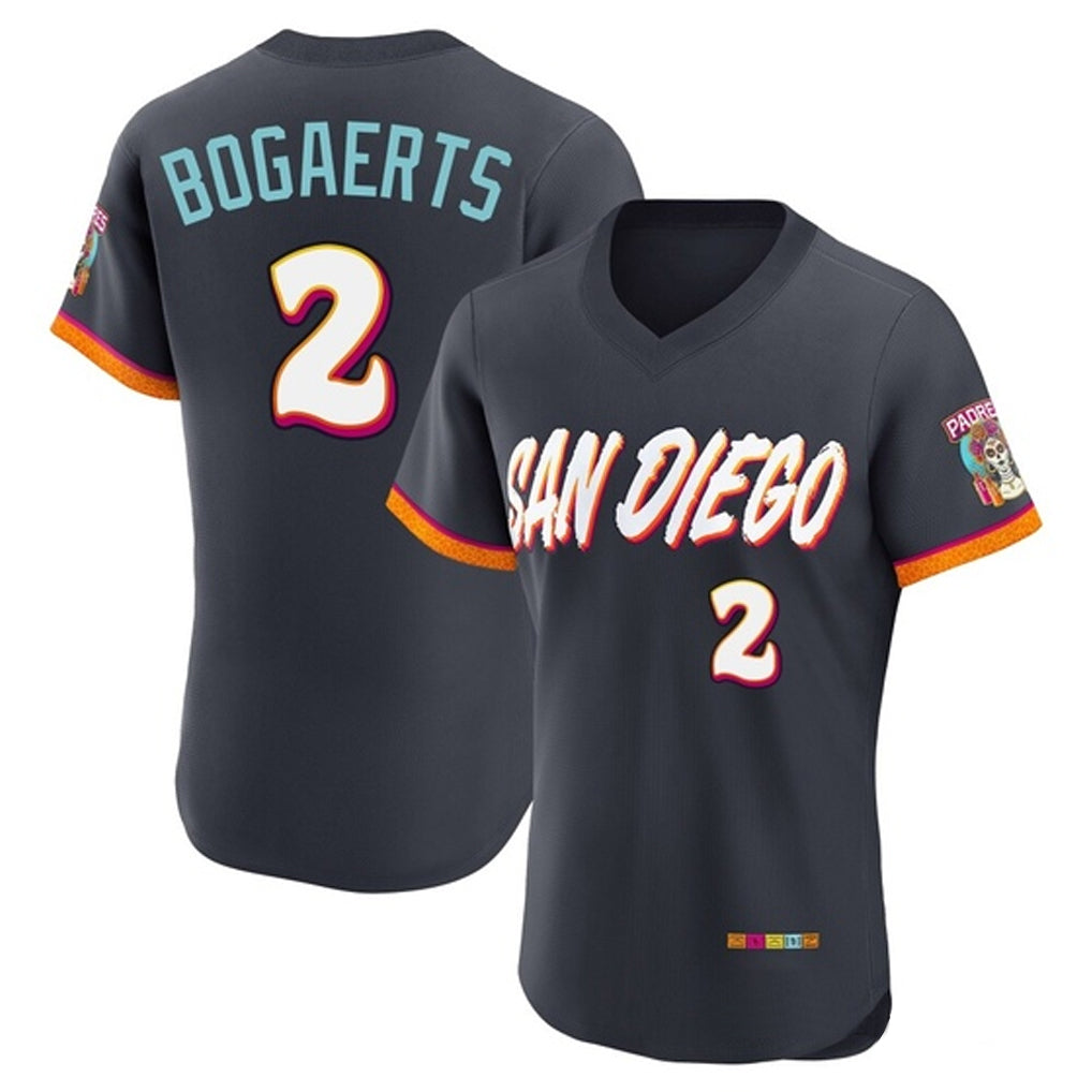 Blackjersey S.Diego Padres #2 Xander Bogaerts Player Obsidian 2026 City Connect Home Limited Elite T-shirt Stitched Jerseys
