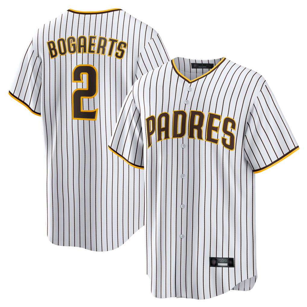 Blackjersey S.Diego Padres #2 Xander Bogaerts Player White Home Game Stitched Jerseys