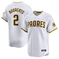 Blackjersey S.Diego Padres #2 Xander Bogaerts Player White Home Limited Stitched Jerseys