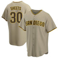 Blackjersey S.Diego Padres #30 Gavin Sheets Player Khaki Home Game Stitched Jerseys