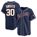 Blackjersey S.Diego Padres #30 Gavin Sheets Player Navy Cooperstown Collection Limited Home Stitched Jerseys