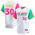 Blackjersey S.Diego Padres #30 Gavin Sheets Player White City Connect Home Limited Stitched Jerseys