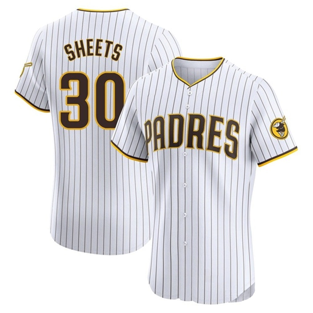 Blackjersey S.Diego Padres #30 Gavin Sheets Player White Home Limited Elite Stitched Jerseys