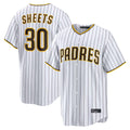Blackjersey S.Diego Padres #30 Gavin Sheets Player White Home Limited Game Stitched Jerseys