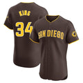 Blackjersey S.Diego Padres #34 Michael King Player Brown Home Limited Elite Stitched Jerseys