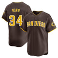 Blackjersey S.Diego Padres #34 Michael King Player Brown Home Limited Stitched Jerseys