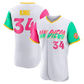 Blackjersey S.Diego Padres #34 Michael King Player White City Connect Home Limited Elite Stitched Jerseys