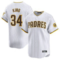 Blackjersey S.Diego Padres #34 Michael King Player White Home Limited Stitched Jerseys