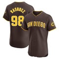 Blackjersey S.Diego Padres #98 Randy Vasquez Player Brown Home Limited Elite Stitched Jerseys