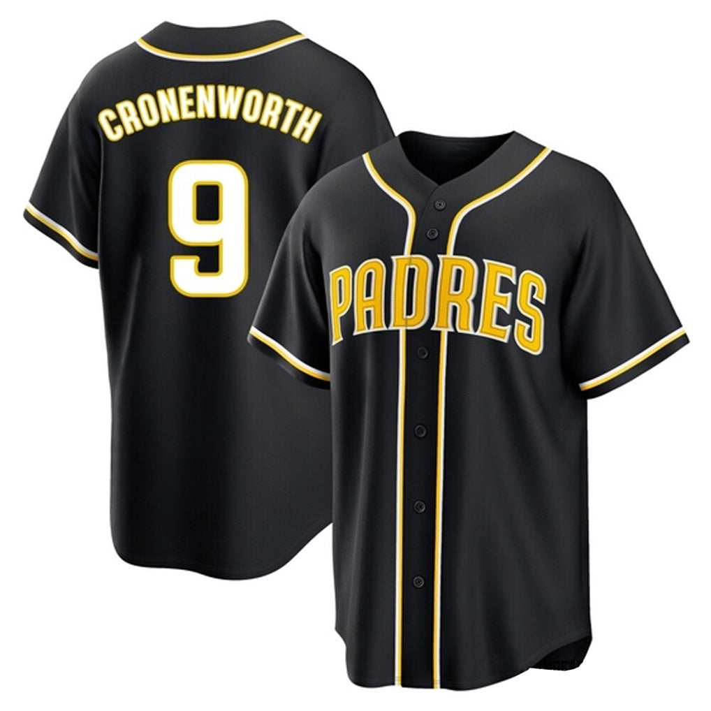 Blackjersey S.Diego Padres #9 Jake Cronenworth Player Black 2026 Fashion Home Stitched Jerseys