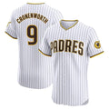 Blackjersey S.Diego Padres #9 Jake Cronenworth Player White Home Limited Elite Stitched Jerseys