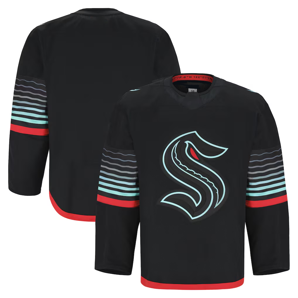 Blackjersey S.Kraken Black Alternate Authentic Pro Jerseys