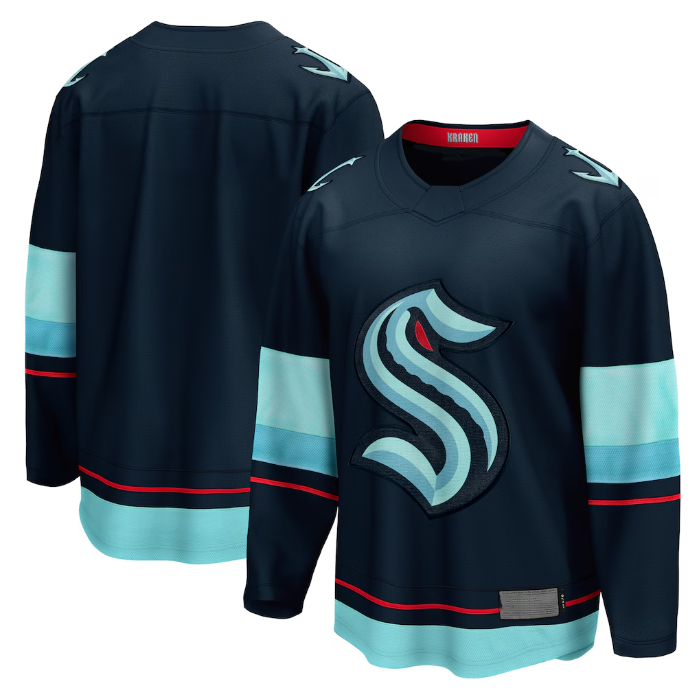 Blackjersey S.Kraken Deep Sea Blue Home Breakaway Jerseys