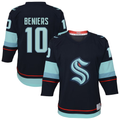 Blackjersey S.Kraken #10 Matty Beniers Navy Alternate Replica Player Jerseys