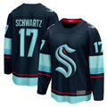 Blackjersey S.Kraken #17 Jaden Schwartz Navy Home Breakaway Player Jerseys