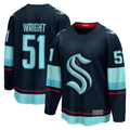 Blackjersey S.Kraken #51 Shane Wright Deep Sea Blue Home Breakaway Player Jerseys