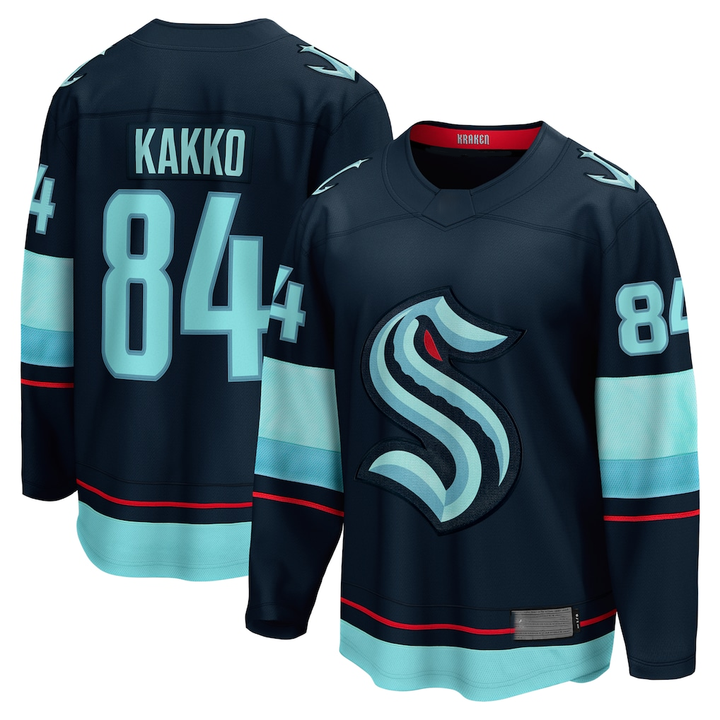 Blackjersey S.Kraken #84 Kaapo Kakko Deep Sea Blue Home Breakaway Player Jerseys