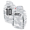 Blackjersey S.Seahawks #10 Cooper Kupp Player Arctic Camo Limited Salute to Service Pullover Hoodies Game Stitched Jerseys