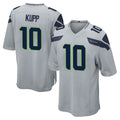 Blackjersey S.Seahawks #10 Cooper Kupp Player Gray Home Game Stitched Jerseys