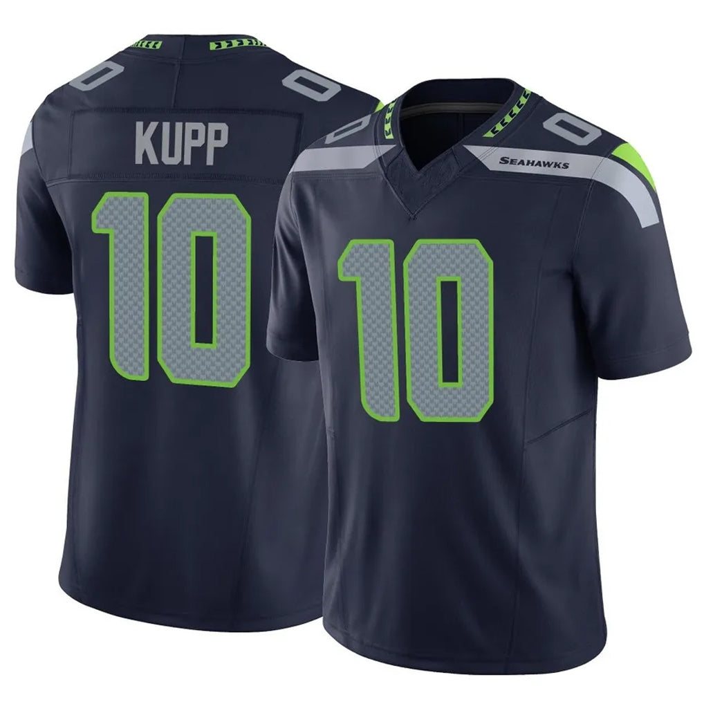 Blackjersey S.Seahawks #10 Cooper Kupp Player Navy Limited Vapor F.U.S.E. Home Game Stitched Jerseys