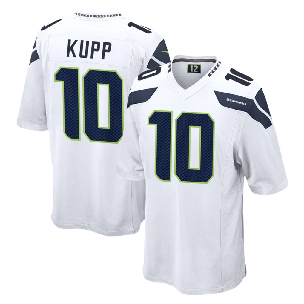 Blackjersey S.Seahawks #10 Cooper Kupp Player White Home Game Stitched Jerseys
