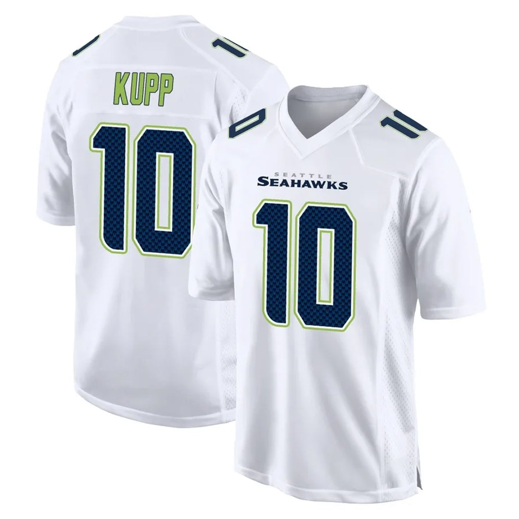 Blackjersey S.Seahawks #10 Cooper Kupp Player White Tundra Fashion Home Game Stitched Jerseys