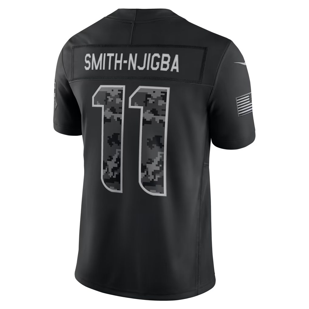 Blackjersey  S.Seahawks #11 Jaxon Smith-Njigba Black 2026 Salute to Service Stitched Limited Jersey