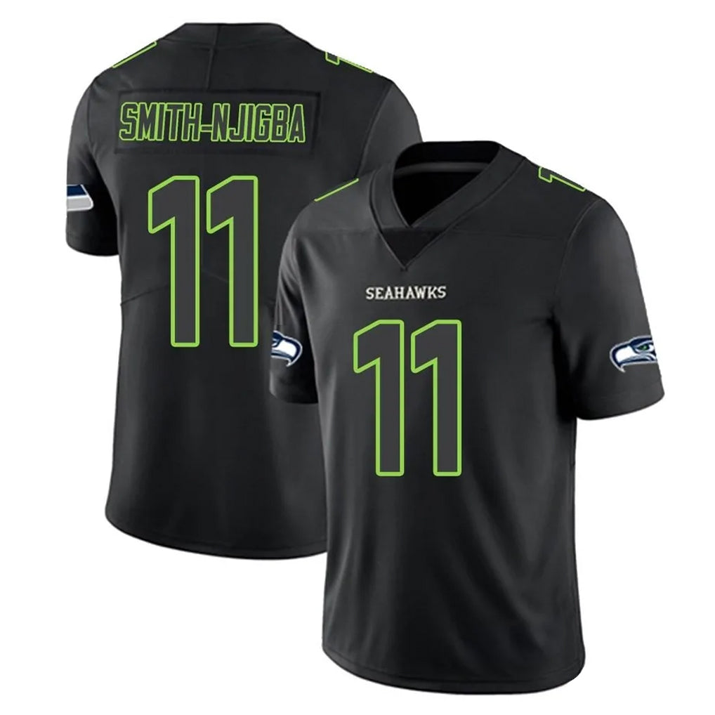 Blackjersey S.Seahawks #11 Jaxon Smith-Njigba Player Black Impact Limited Home Game Stitched Jerseys