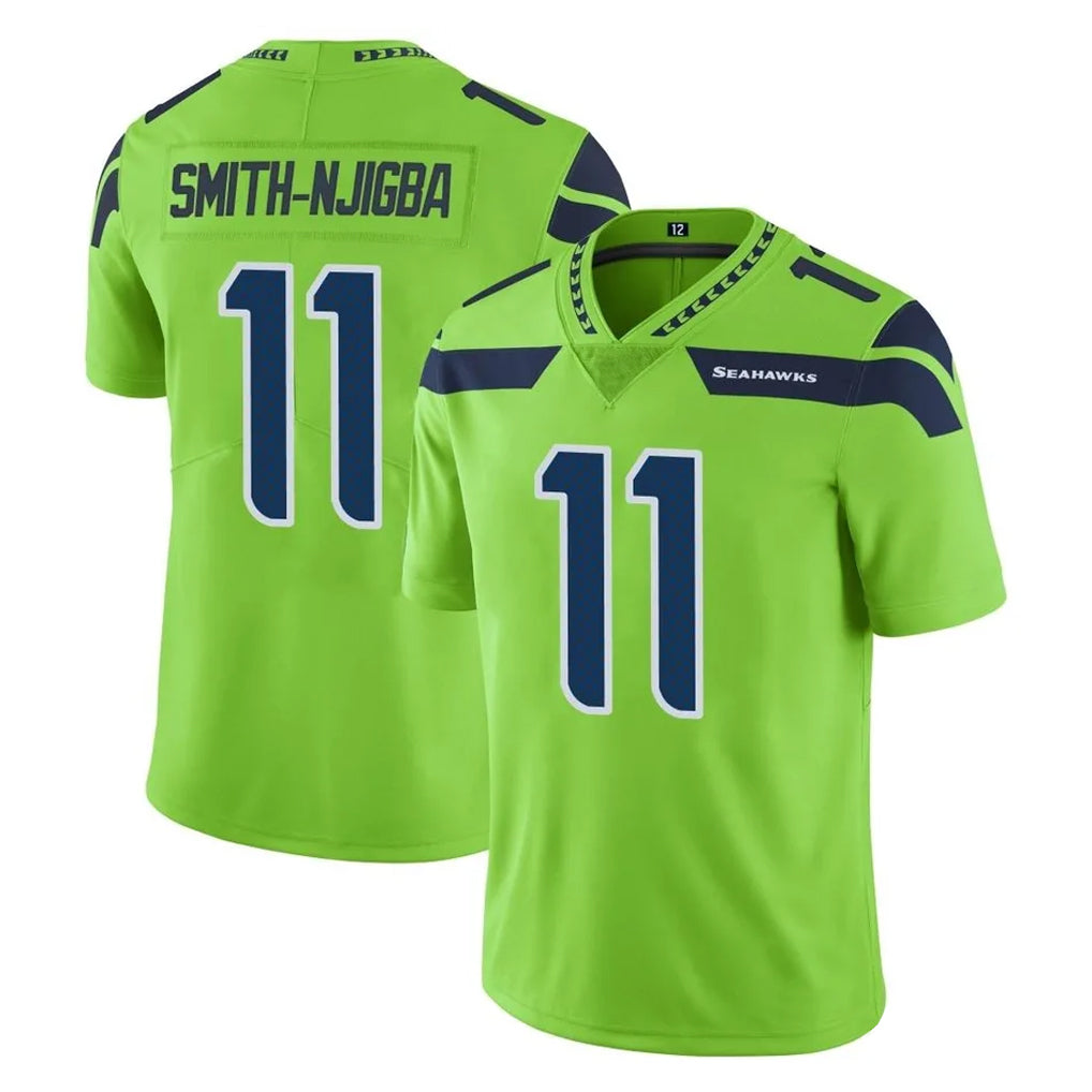 Blackjersey S.Seahawks #11 Jaxon Smith-Njigba Player Green Limited Color Rush Home Game Stitched Jerseys