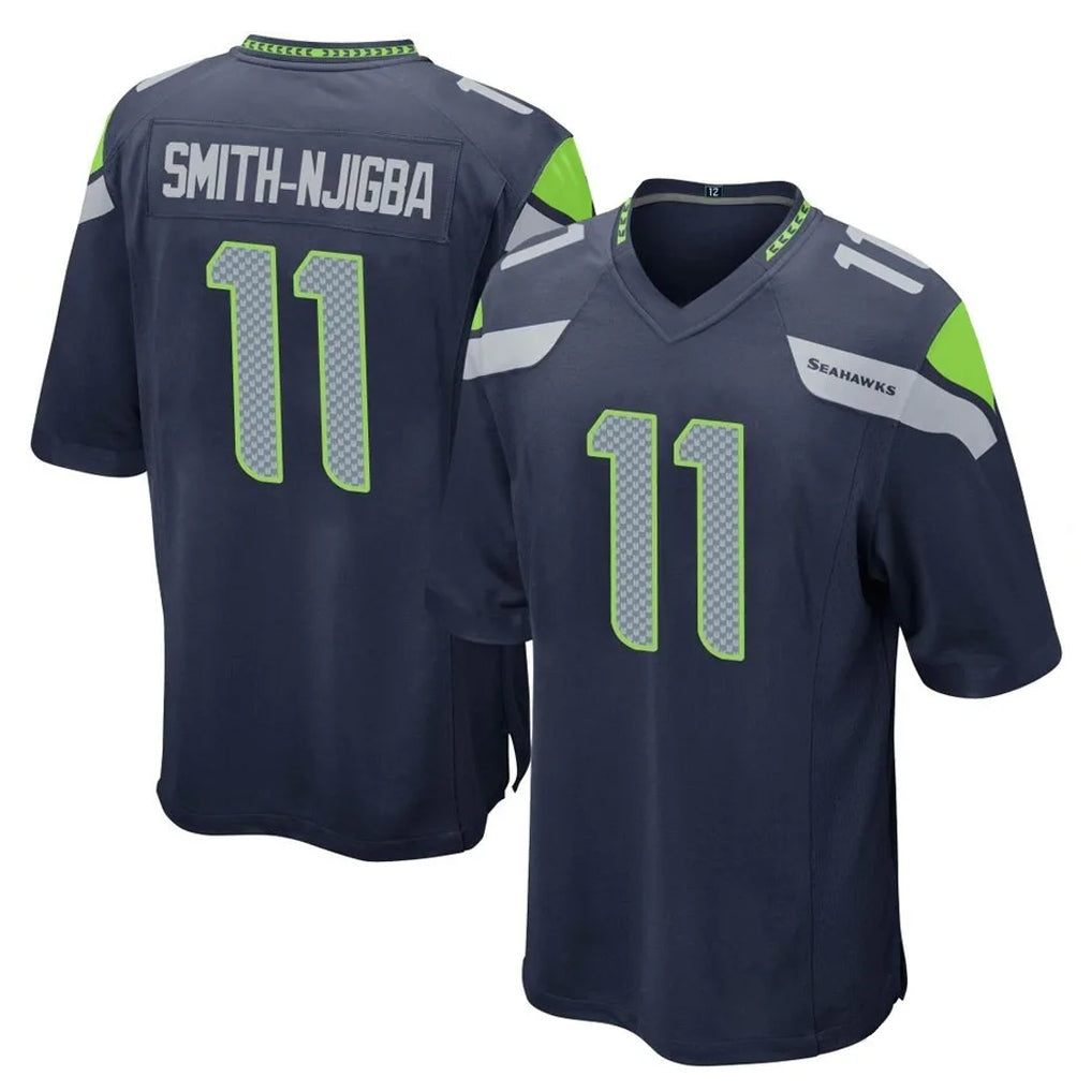 Blackjersey S.Seahawks #11 Jaxon Smith-Njigba Player Navy Home Game Stitched Jerseys