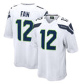 Blackjersey S.Seahawks #12 12th Fan Player White Home Game Stitched Jerseys