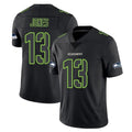 Blackjersey S.Seahawks #13 Ernest Jones IV Player Black Impact Limited Home Game Stitched Jerseys