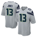 Blackjersey S.Seahawks #13 Ernest Jones IV Player Gray Home Game Stitched Jerseys