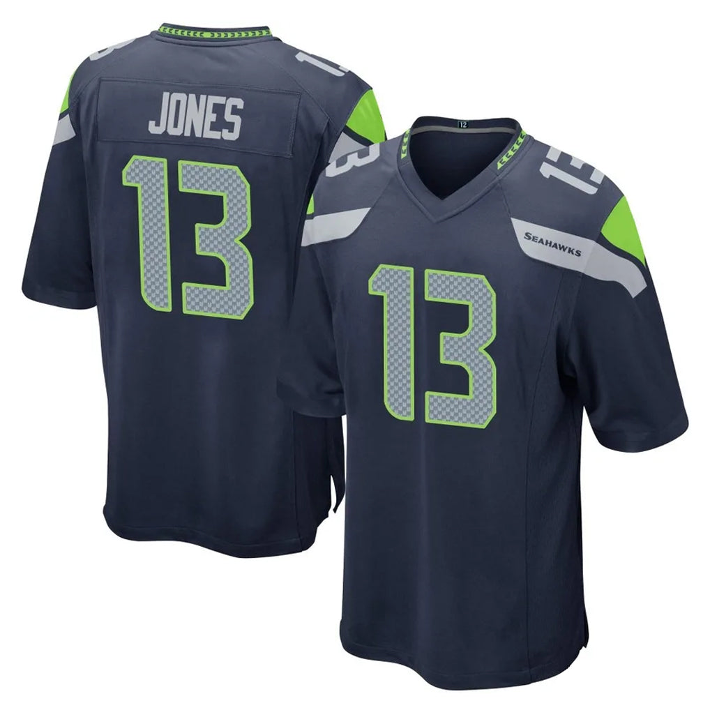 Blackjersey S.Seahawks #13 Ernest Jones IV Player Navy Home Game Stitched Jerseys
