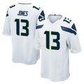 Blackjersey S.Seahawks #13 Ernest Jones IV Player White Home Game Stitched Jerseys