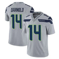 Blackjersey S.Seahawks #14 Sam Darnold Player Gray Limited Vapor Untouchable Home Game Stitched Jerseys