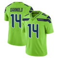 Blackjersey S.Seahawks #14 Sam Darnold Player Green Limited Color Rush Home Game Stitched Jerseys