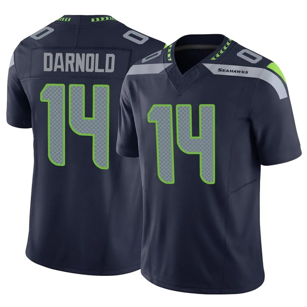 Blackjersey S.Seahawks #14 Sam Darnold Player Navy Limited Vapor F.U.S.E. Home Game Stitched Jerseys