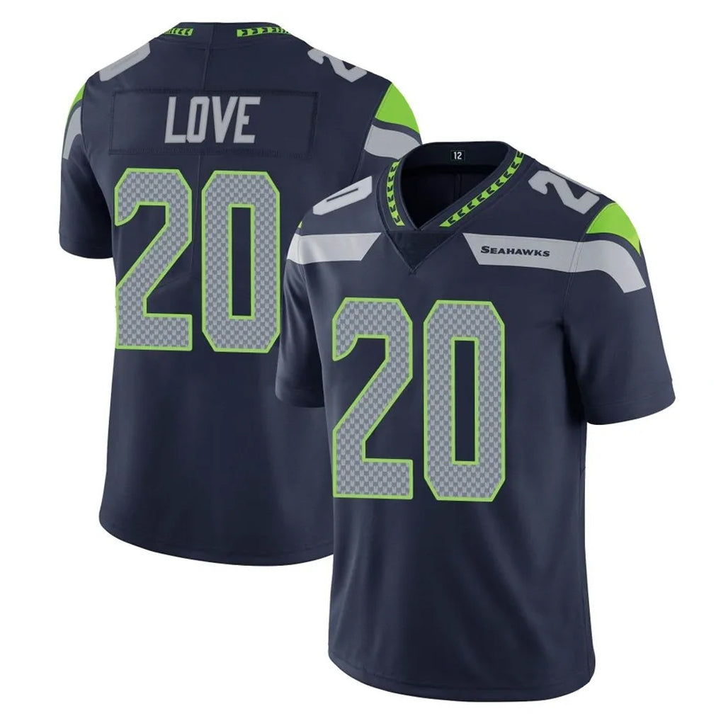 Blackjersey S.Seahawks #20 Julian Love Player Navy Limited Vapor Untouchable Home Game Stitched Jerseys