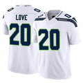 Blackjersey S.Seahawks #20 Julian Love Player White Limited Vapor F.U.S.E. Home Game Stitched Jerseys